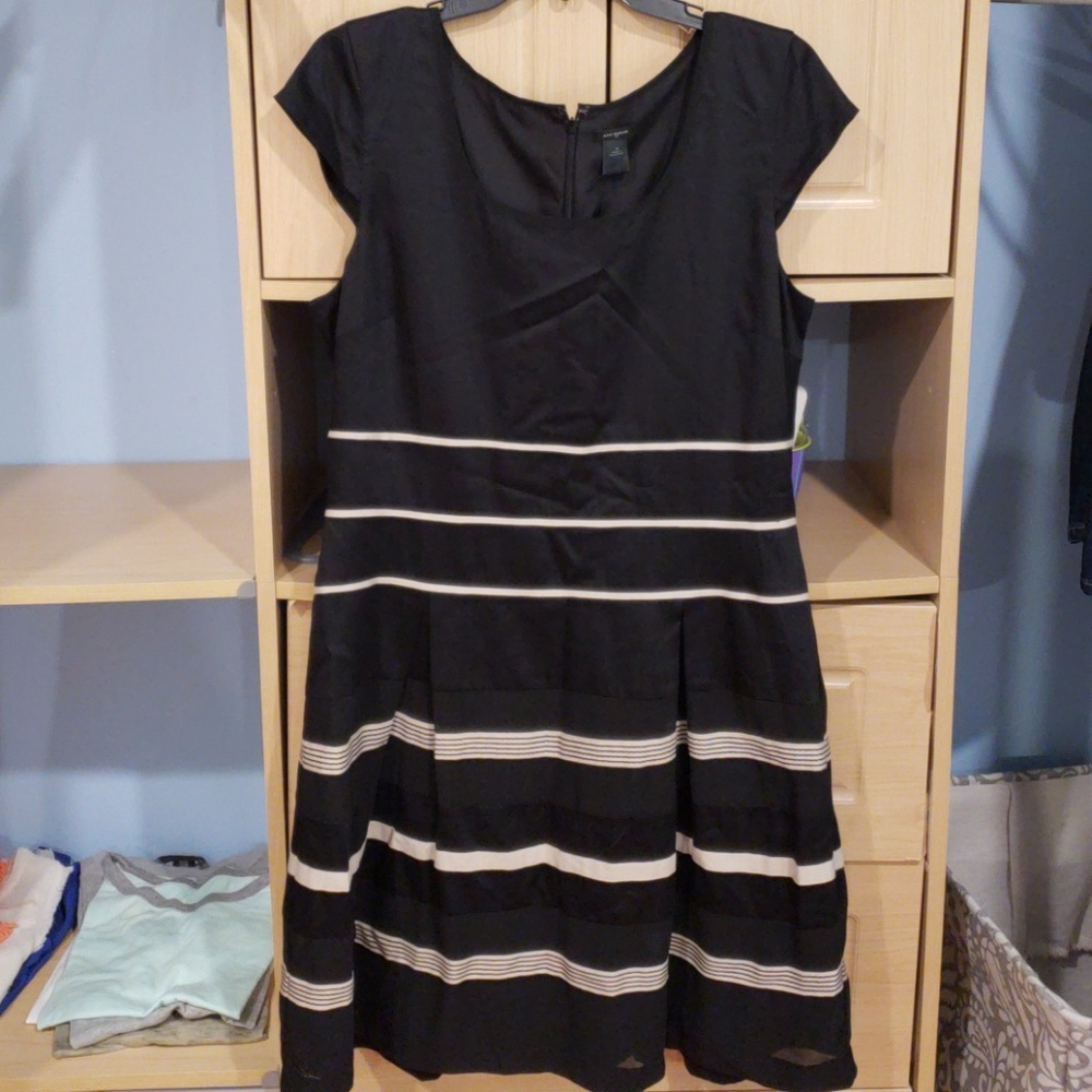 Black Striped Dress